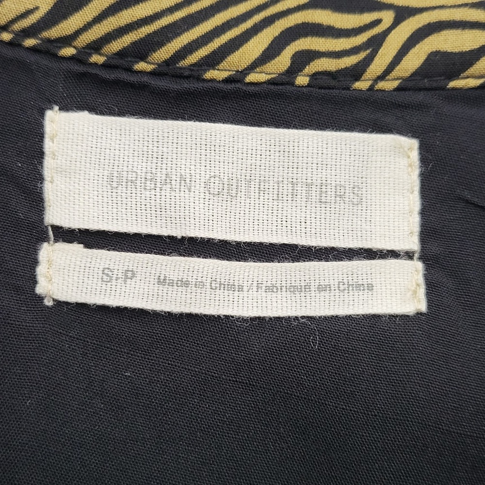 Urban Outfitters Zebra Print Button Front Mini Skirt Brown Black Small NEW - Picture 6 of 9